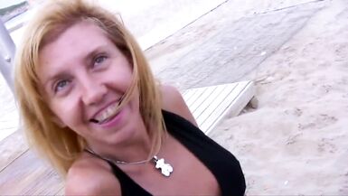 Blonde milf gets her ass fucked by a big cock