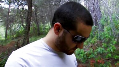 busty brunette gets fucked in the ruins and drinks cum - 2 image