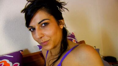 Pierced clit gets anal and cum in mouth