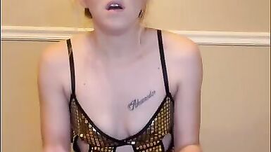 Dirty lil nerd rides her dildo - 2 image
