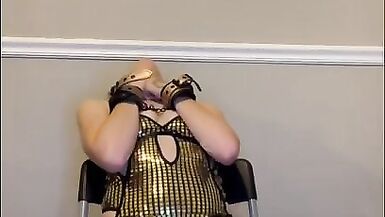 Dirty lil nerd rides her dildo - 6 image