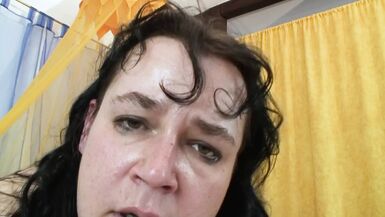 Cum on Auntys tittis! BBW love that! - 1 image