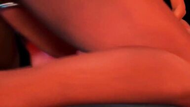 Futanari CumShots - Two Dickgirls fucks MILF in All Holes, 3D Animated Anal Sex - 6 image