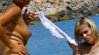 hot babes at the beach have a wet and deep fuck - 3 image