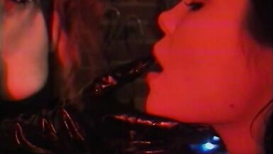 Busty redhead dominates curvy brunette then smacks her ass - 7 image