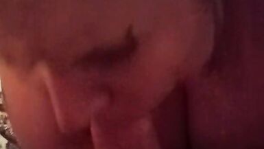 sulking my husband's  cock,he shoots his load on my titts bigtitsmommy420 on only fans - 10 image