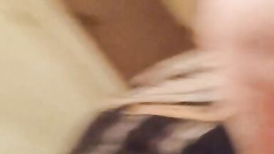 sulking my husband's  cock,he shoots his load on my titts bigtitsmommy420 on only fans - 15 image