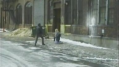 Sexy ebony chick with nice perky tits get bound to wall