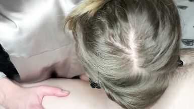 Sucking a cock - MILF gets cum in her mouth - 4 image