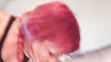 Best way to starting the new year? - pushing that cock into my tight throat! - Miss19Red - 6 image