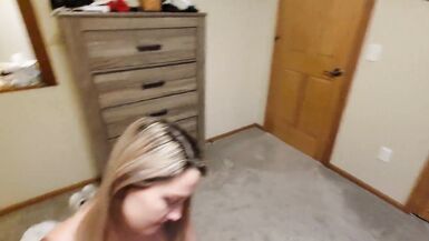 Pregnant Stepmom seduces boy and gets fucked with creampie - 4 image