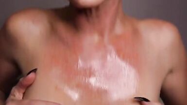 An Oily Titty Fuck POV - 4 image