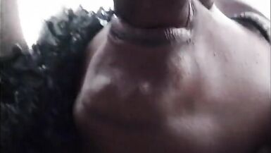 Amazing ebony with curvy body rides big black cock - 6 image