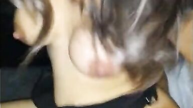 Sex in the car with my husband friend after a crazy drinking - 8 image