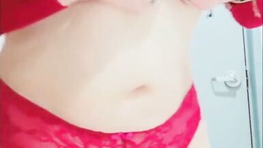 Milf mexicana sexy fazendo show de striptease no seu escritório - 9 image