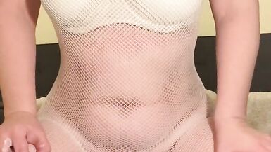 Fucking and anal stretching in my white body stocking - 11 image