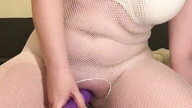 Fucking and anal stretching in my white body stocking - 13 image