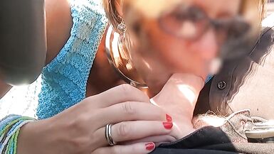 While driving my jsister erks my cock to make me hard - 15 image