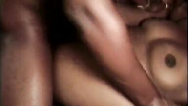 Black girl swallows a big ebony cock in her wide mouth - 12 image