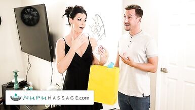 NuruMassage his Hot new Aunt gives Legendary Rub Downs - 1 image