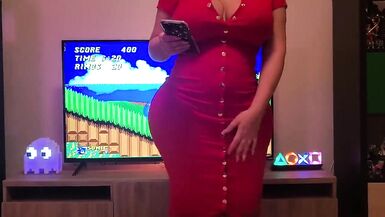 Thick Bratty Sis Fucks me antes de que ella va en su Fecha en el Día de San Valentín - 1 image