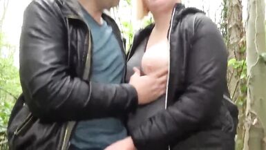 Ugly Wife with Big Boobs used Hard by Stranger at the Park - 2 image