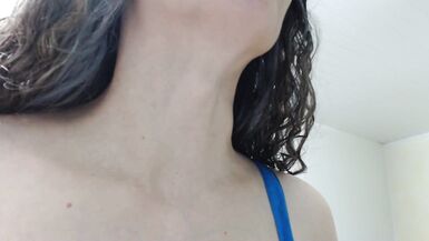 Touching sexy huge female adam's apple - 11 image