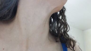 Touching sexy huge female adam's apple - 6 image