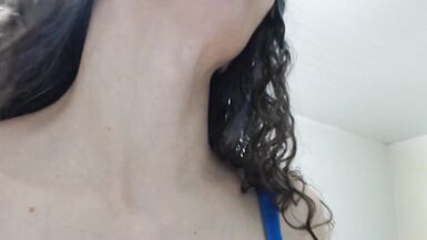 Touching sexy huge female adam's apple - 7 image