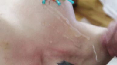 DSC6-8) 3 bazı Güzel kız büyük göğüsleri göğüslerinde iğneler alır sonra Cumshot ile misyoner becerdin - 13 image