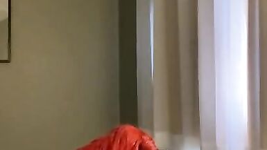 Lipstick on Ebony Mermaid gets on Huge Cock during blowjob - 15 image