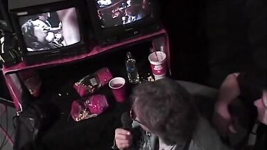 Two girls challenge for the cock sucking title in box ring - 5 image