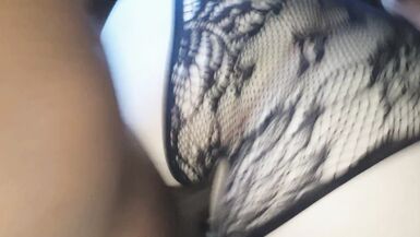 shy milf gets her pussy owned in crotchless lingerie - 15 image
