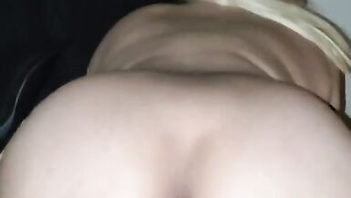 Hot inexperienced amateur milf hotwife with big tits gets cream pie on snapchat riding big cock - 3 image