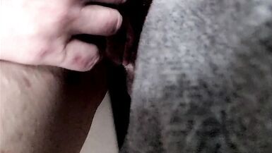 Bathroom Quickie Close Up of Milf's Big Pussy Lips Wrapping Around Cock - 14 image