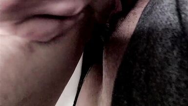 Bathroom Quickie Close Up of Milf's Big Pussy Lips Wrapping Around Cock - 15 image