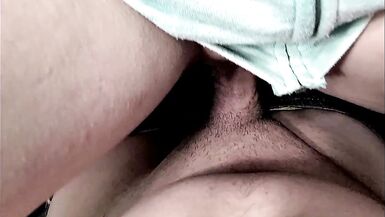 Bathroom Quickie Close Up of Milf's Big Pussy Lips Wrapping Around Cock - 7 image