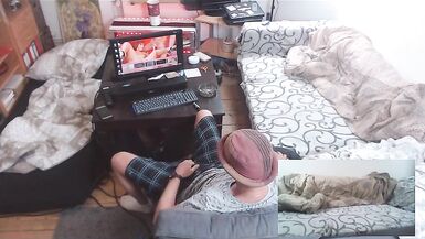 My stepmom caught me jerking off to family porn - 2 image