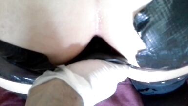 Extreme - Huge Wedge Dildo In My Ass - Anal Dilation - 15 image