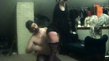 Sensual but Rough Spanking for Petite Wife - 3 image