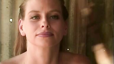 Gorgeous blonde cutie with massive tits takes a cock outdoor