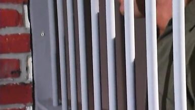 Randy spears fucks a horny blonde babe through the lattice - 6 image