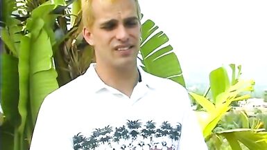 Blonde couple fuck on the patio - 3 image