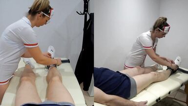 Sexy nurse is treating my ankle - 3 image