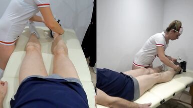 Sexy nurse is treating my ankle - 4 image