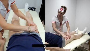 Sexy nurse is treating my ankle