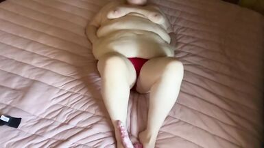 BBW Big Belly Blonde Plays for You - 6 image