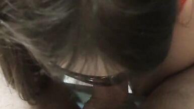 Sexy Milf cheating big cock homemade cum in mouth - 4 image