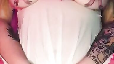 Horny housewife films her clothespin playtime for your viewing pleasure - 7 image
