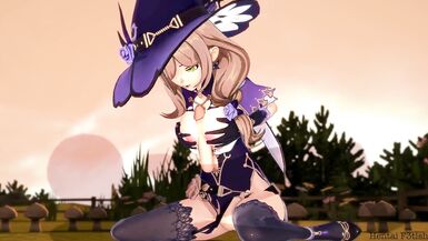 Genshin Impact: Lisa BlowJob And TitJob CumShot Hentai